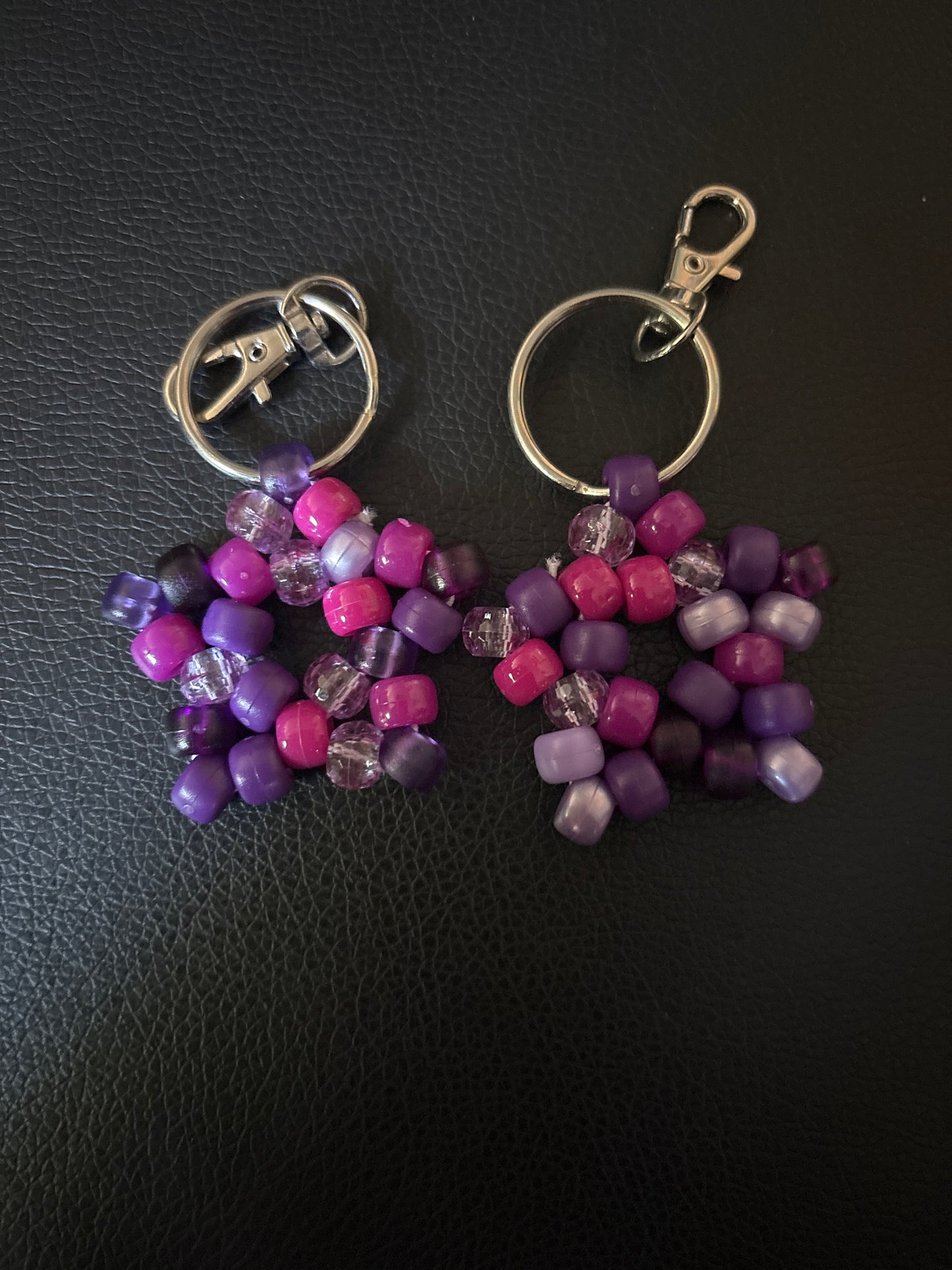 Kandi Star mixed beads Keychains