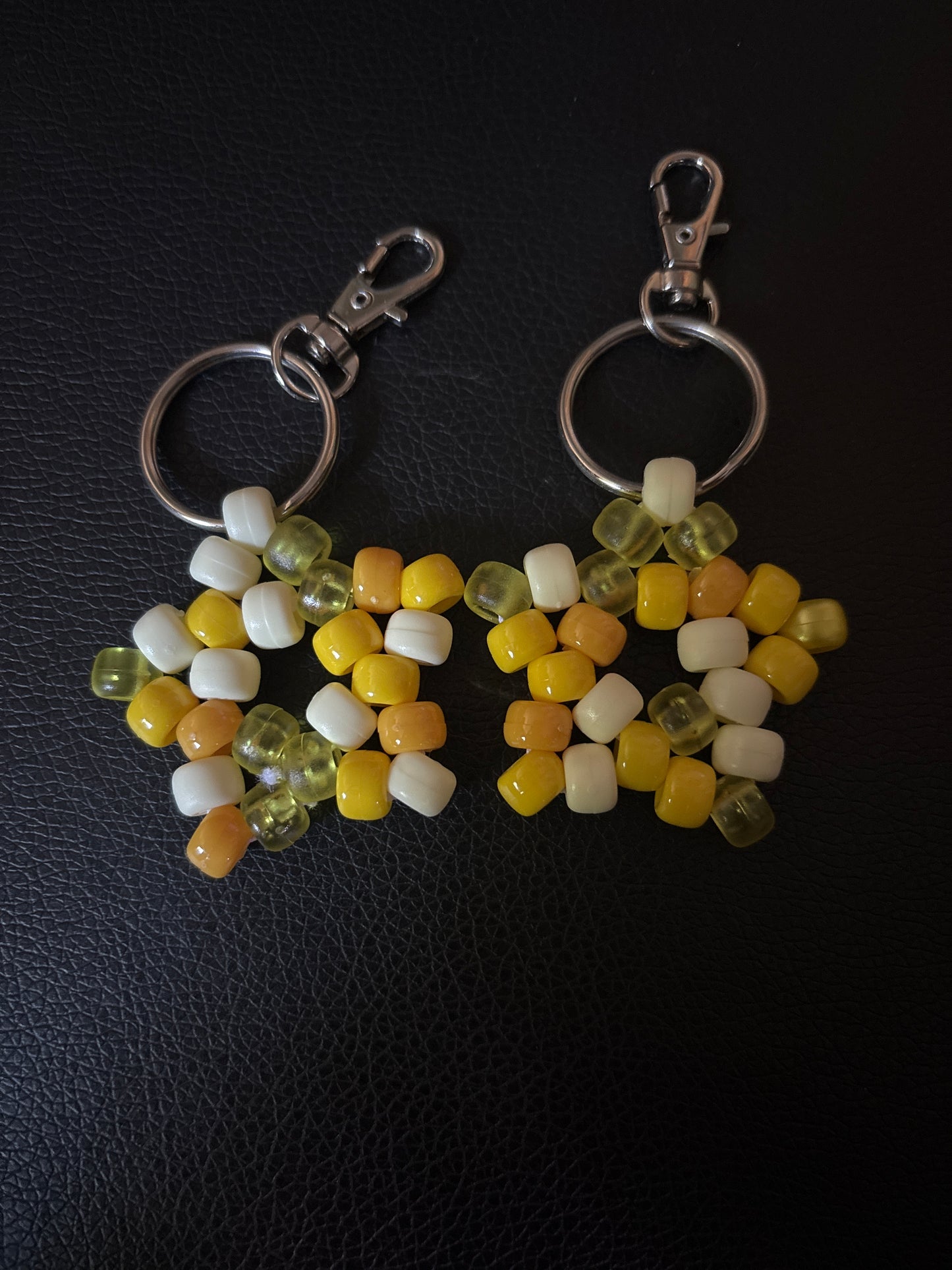 Kandi Star mixed beads Keychains