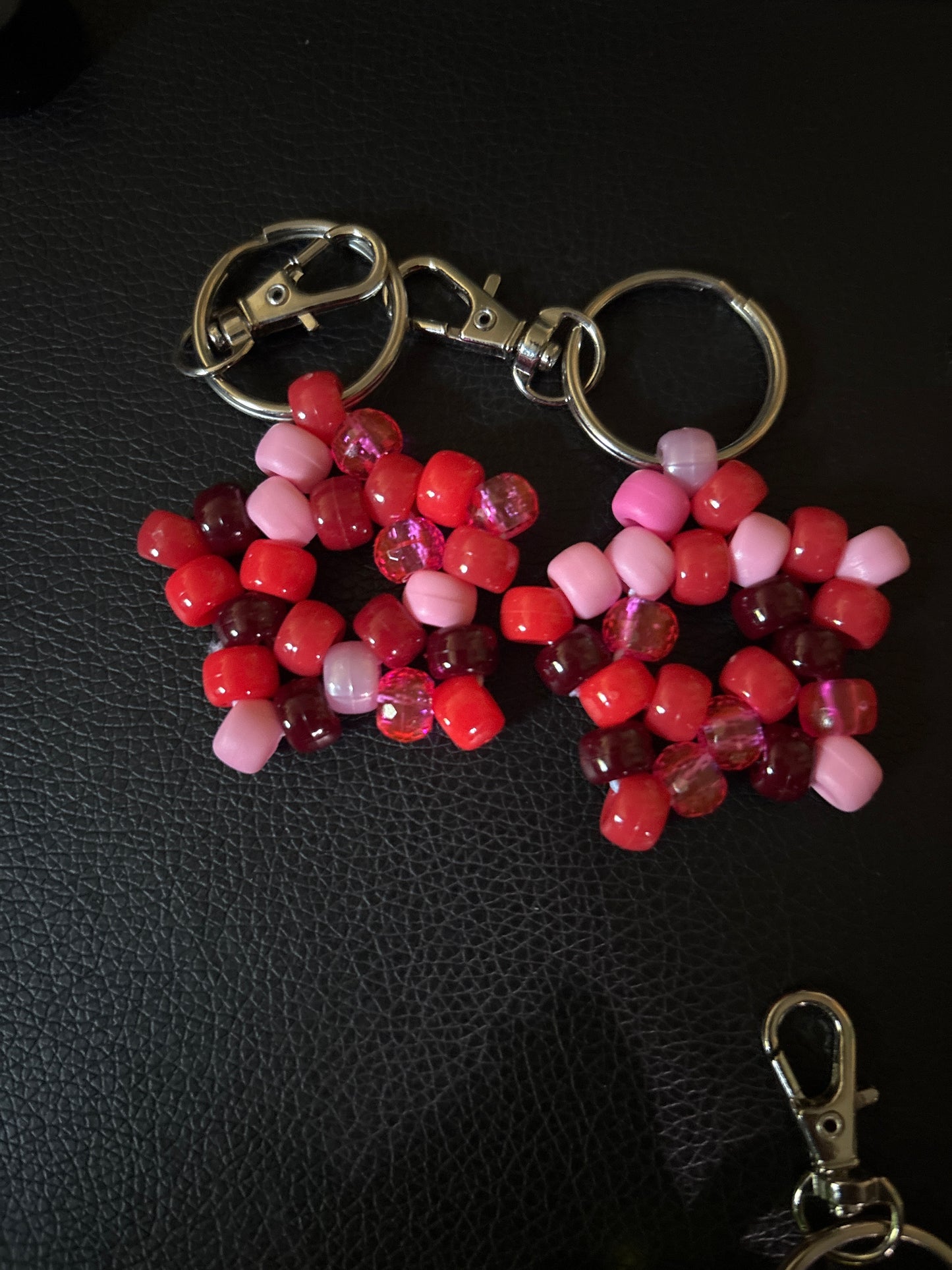 Kandi Star mixed beads Keychains