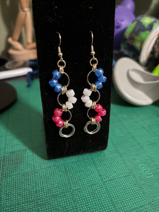 Three Tiered Dangle Earrings